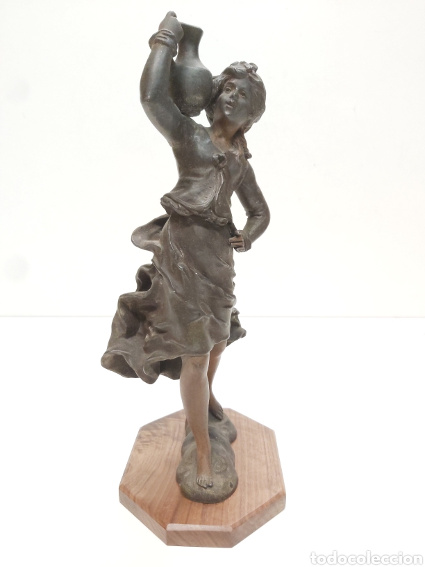 Antig&uuml;edades: Figura Calamina Aguadora - Foto 1