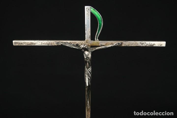 Antig&uuml;edades: Antiguo Crucifijo de Plata - Foto 2