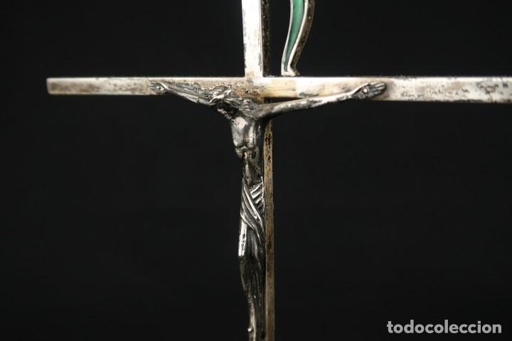 Antig&uuml;edades: Antiguo Crucifijo de Plata - Foto 6