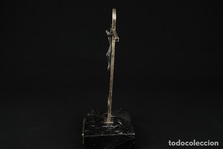 Antig&uuml;edades: Antiguo Crucifijo de Plata - Foto 11