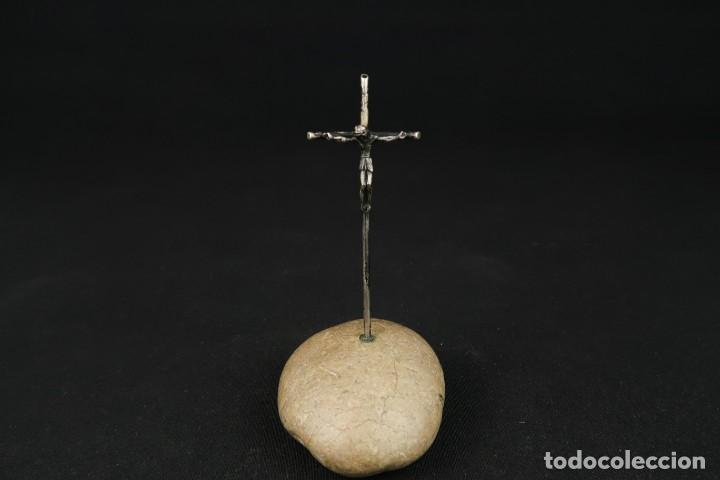 Antig&uuml;edades: Antiguo Crucifijo de Plata - Foto 1