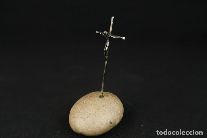 Antig&uuml;edades: Antiguo Crucifijo de Plata - Foto 3