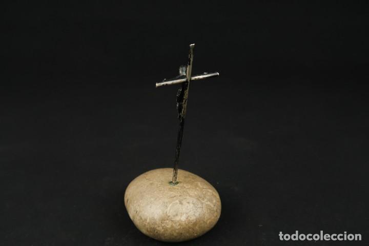 Antig&uuml;edades: Antiguo Crucifijo de Plata - Foto 6