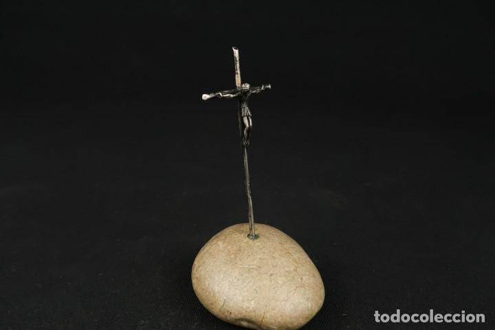 Antig&uuml;edades: Antiguo Crucifijo de Plata - Foto 7
