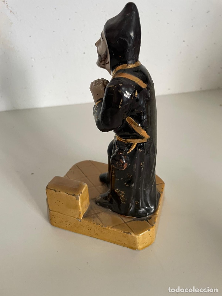 Antig&uuml;edades: Figura monje antigua - Foto 3