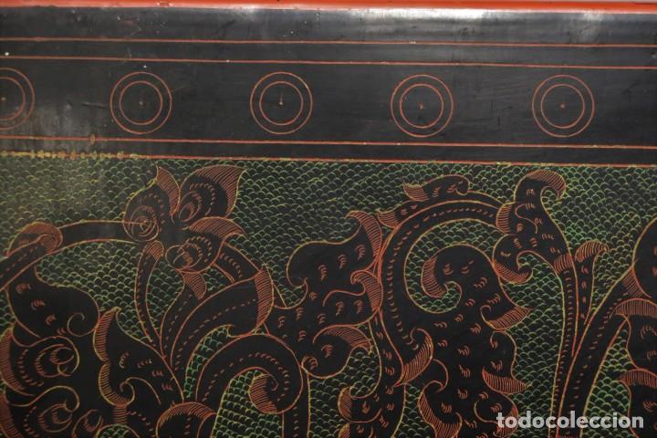 Antig&uuml;edades: PANEL DIOSA LACADO. INDIA. CA 1900 - Foto 10