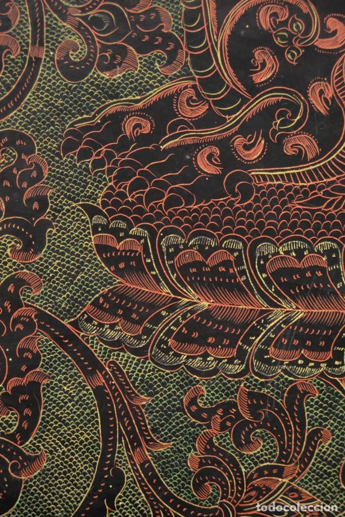 Antig&uuml;edades: PANEL DIOSA LACADO. INDIA. CA 1900 - Foto 13