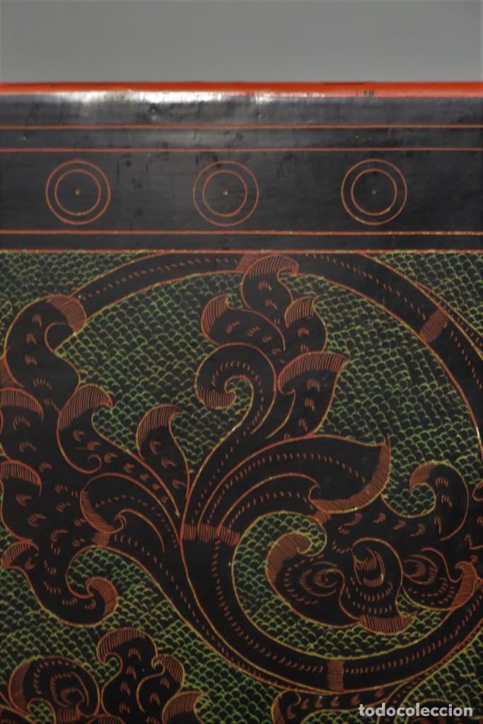 Antig&uuml;edades: PANEL DIOSA LACADO. INDIA. CA 1900 - Foto 17