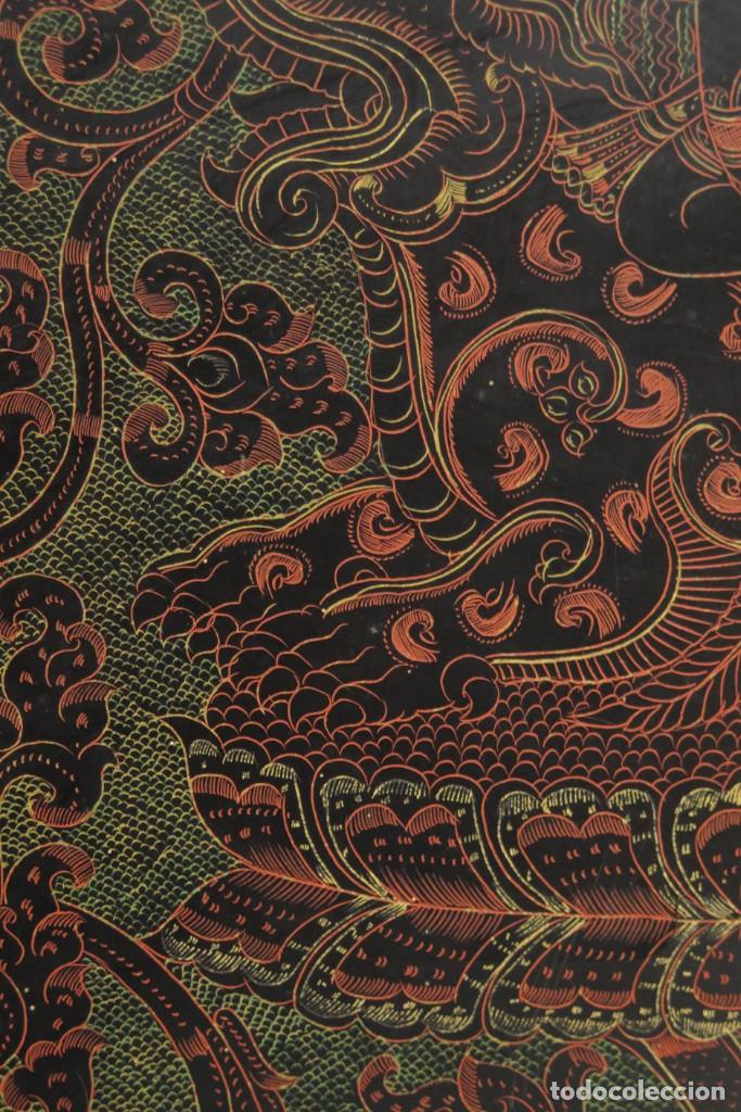 Antig&uuml;edades: PANEL DIOSA LACADO. INDIA. CA 1900 - Foto 20