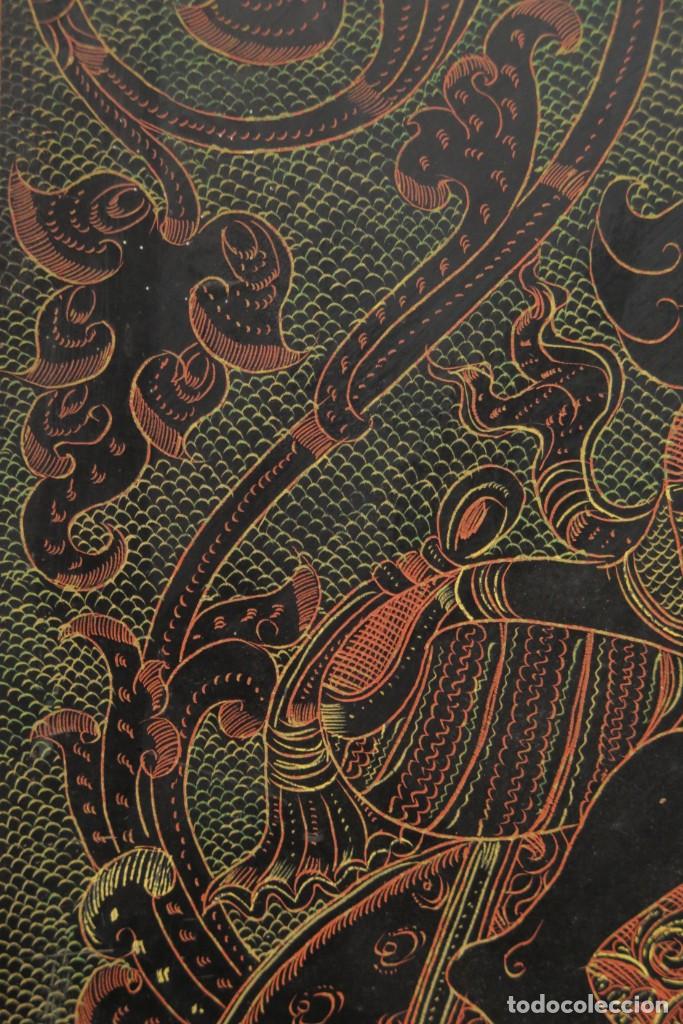 Antig&uuml;edades: PANEL DIOSA LACADO. INDIA. CA 1900 - Foto 25
