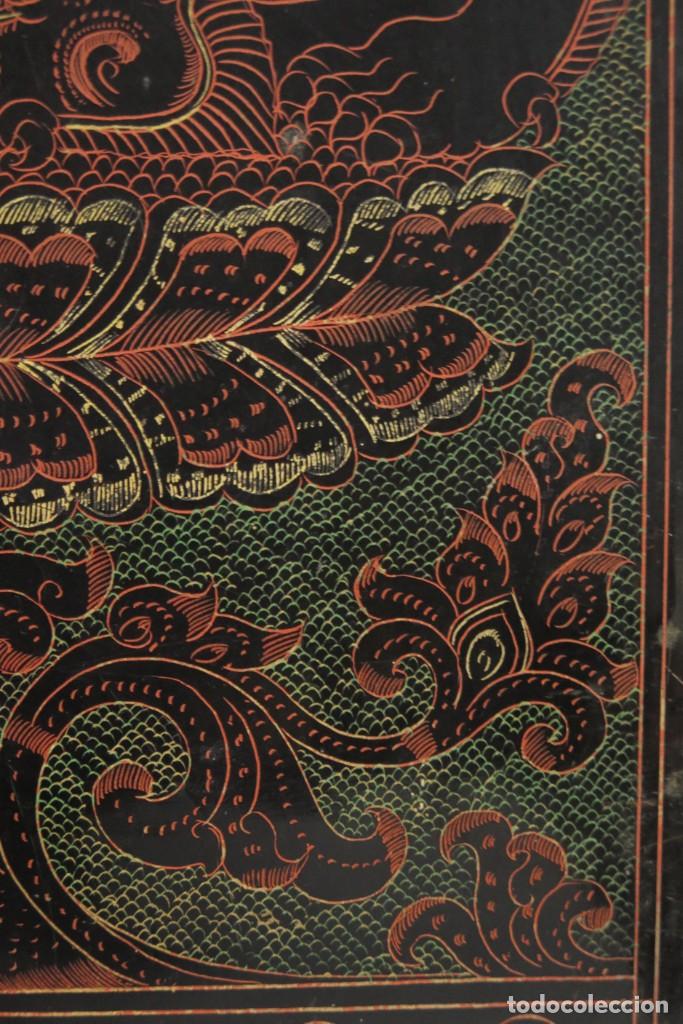 Antig&uuml;edades: PANEL DIOSA LACADO. INDIA. CA 1900 - Foto 32