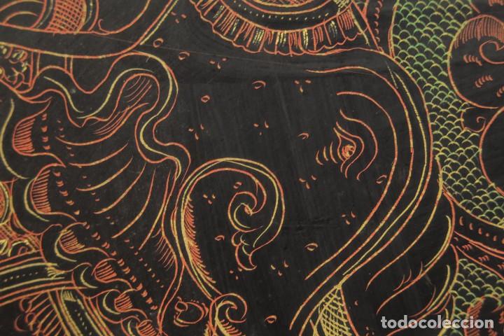 Antig&uuml;edades: PANEL DIOSA LACADO. INDIA. CA 1900 - Foto 46