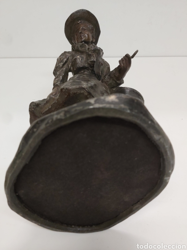Antig&uuml;edades: Figura calamina firmada Paris - Foto 7