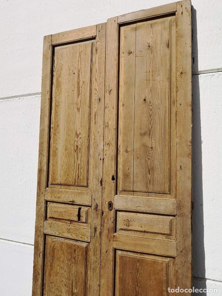 Antig&uuml;edades: Puerta antigua de interior de doble hoja - Foto 3