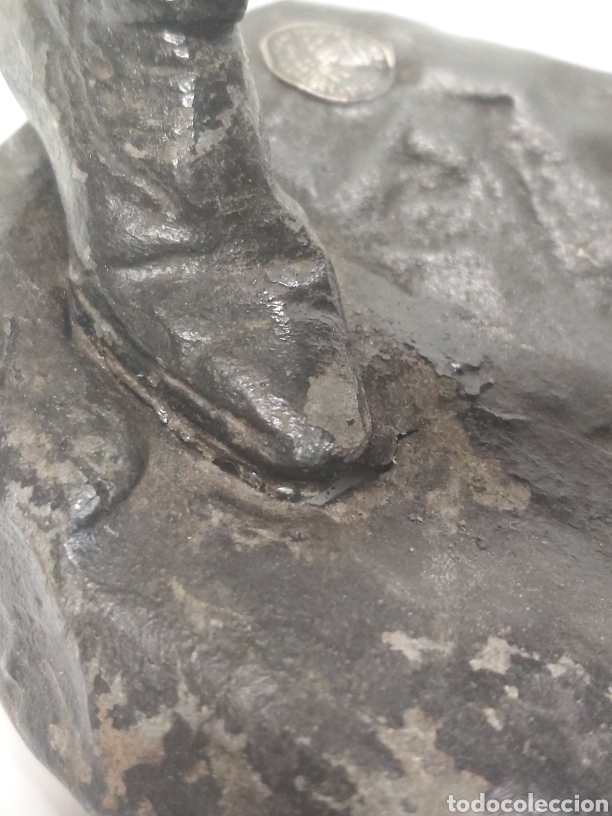 Antig&uuml;edades: Figura calamina firmada Paris - Foto 8