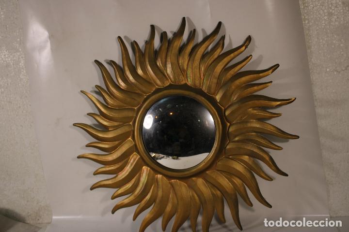 Antig&uuml;edades: espejo sol metal - Foto 3