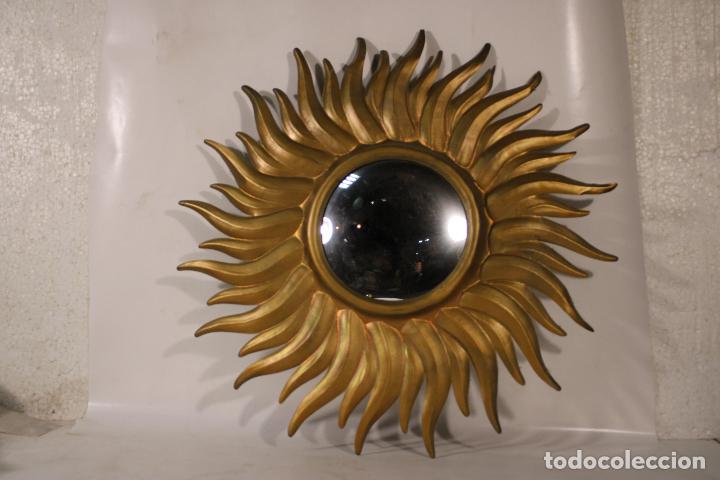Antig&uuml;edades: espejo sol metal - Foto 1