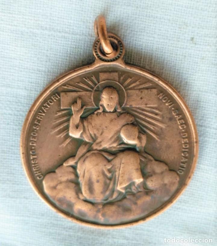Antig&uuml;edades: ANTIGUA MEDALLA RELIGIOSA DE 1900 - Foto 1