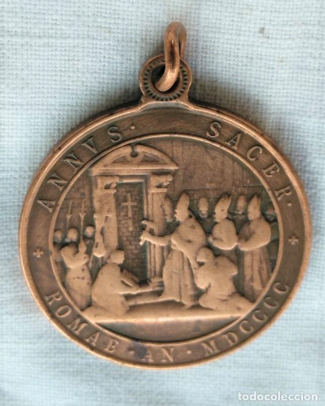 Antig&uuml;edades: ANTIGUA MEDALLA RELIGIOSA DE 1900 - Foto 2