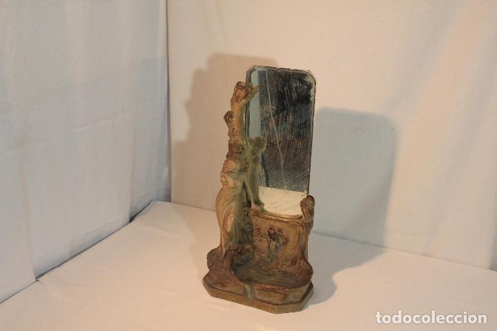 Antig&uuml;edades: ESPEJO TOCADOR CERAMICA - Foto 1