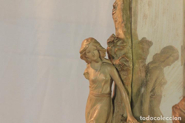 Antig&uuml;edades: ESPEJO TOCADOR CERAMICA - Foto 3