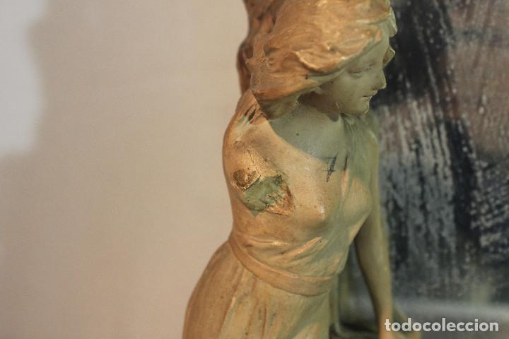 Antig&uuml;edades: ESPEJO TOCADOR CERAMICA - Foto 7