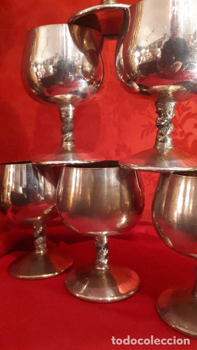 Antig&uuml;edades: Seis copas de metal plateado - Foto 5