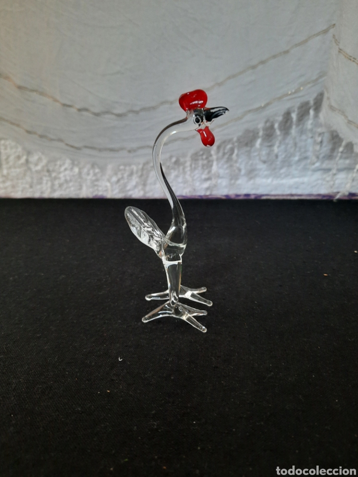 Oggetti Antichi: Extra&ntilde;o gallo de cristal.