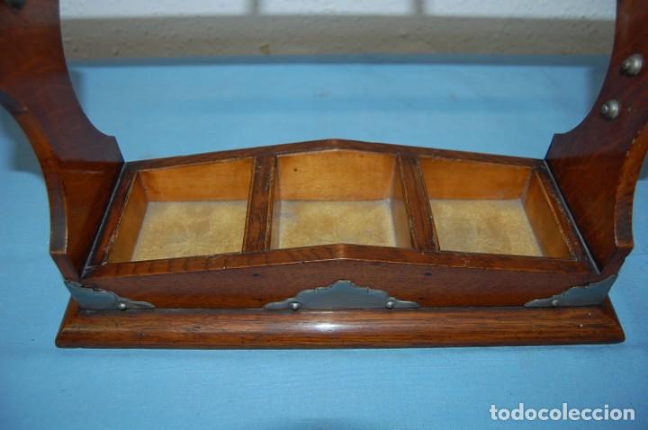 Antig&uuml;edades: CAJA LICORERO INGLES EN MADERA DE ROBLE - Foto 8