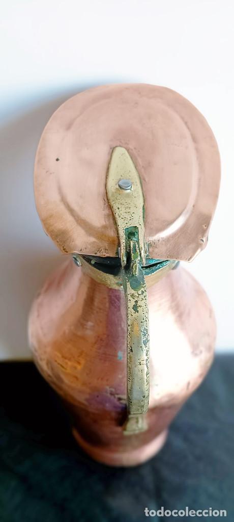 Antig&uuml;edades: Jarra de cobre con tapa - Foto 7