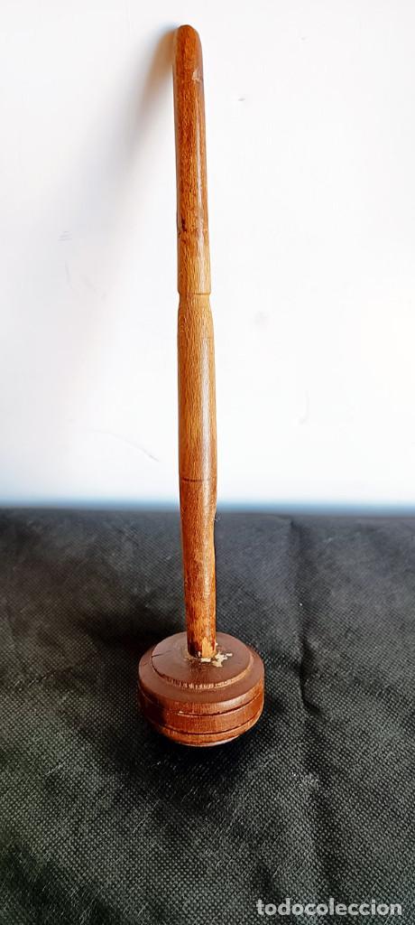 Antig&uuml;edades: Chocolatera de cobre con palo - Foto 7