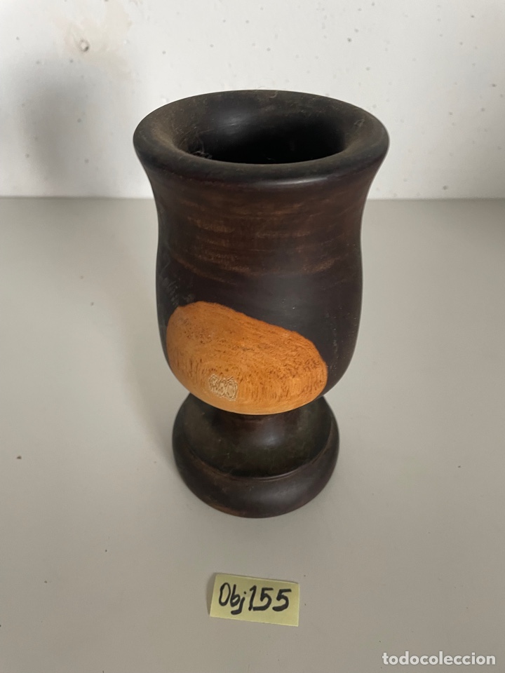 Antig&uuml;edades: Copa de madera tallada - Foto 1