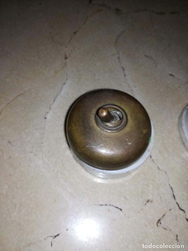 Antig&uuml;edades: LOTE DE 3 ANTIGUOS INTERRUPTORES - Foto 2