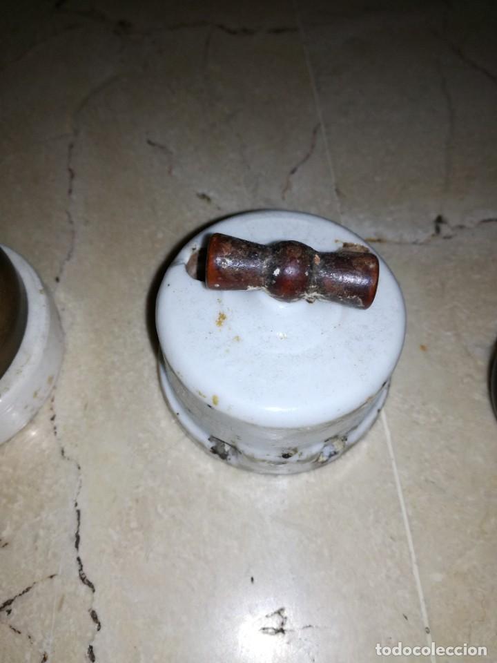 Antig&uuml;edades: LOTE DE 3 ANTIGUOS INTERRUPTORES - Foto 3