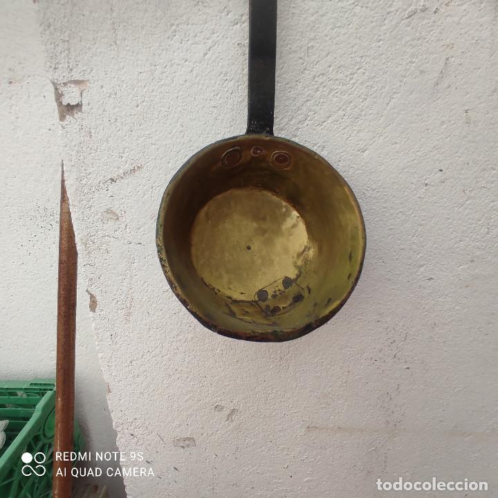 Antig&uuml;edades: cazo antiguo cobre - Foto 2