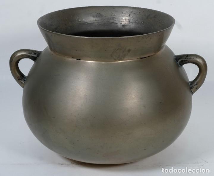 Antig&uuml;edades: Antigua olla en bronce siglo XVIII - Foto 3