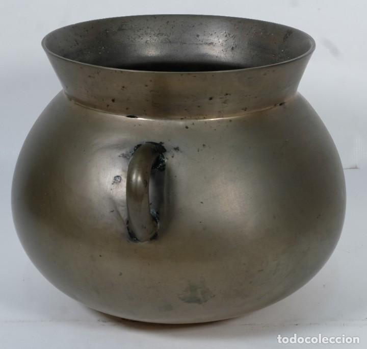 Antig&uuml;edades: Antigua olla en bronce siglo XVIII - Foto 4