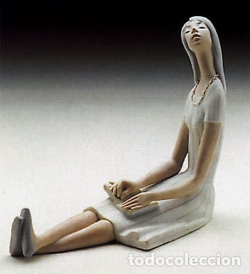 Antig&uuml;edades: REF: 01004567 &ldquo;MUCHACHA PENSANDO&rdquo; LLADR&Oacute; - Foto 1