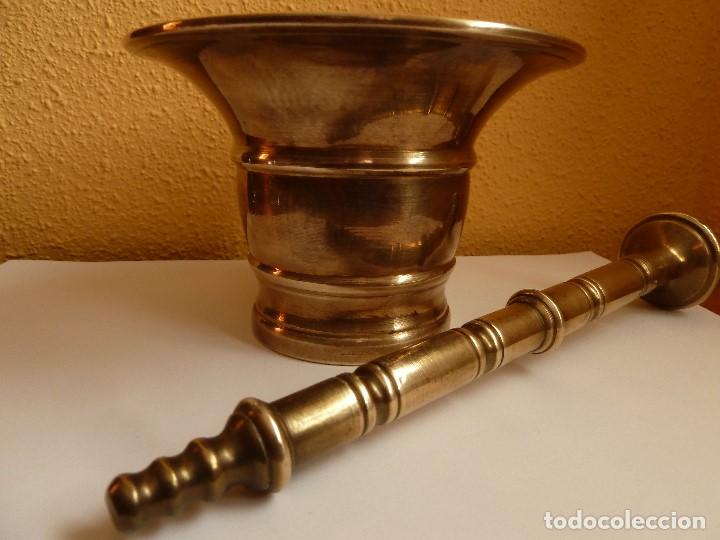 Antig&uuml;edades: ANTIGUO ALMIREZ&middot;MORTERO DE BRONCE - Foto 4
