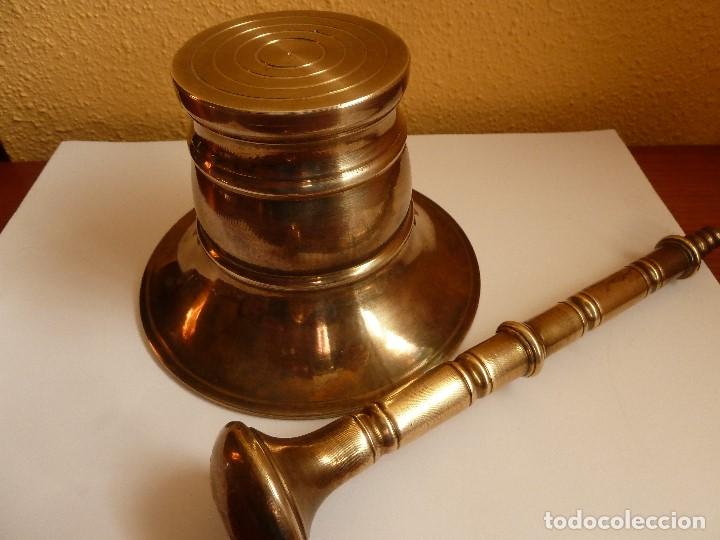 Antig&uuml;edades: ANTIGUO ALMIREZ&middot;MORTERO DE BRONCE - Foto 6