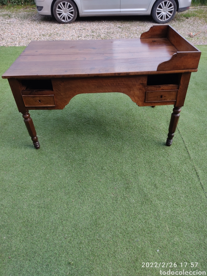Antig&uuml;edades: Mesa escritorio antigua - Foto 3