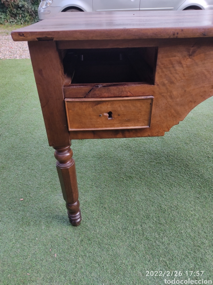 Antig&uuml;edades: Mesa escritorio antigua - Foto 9