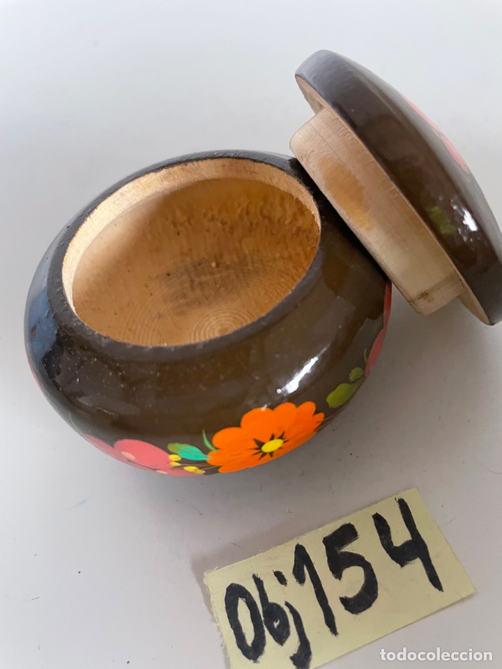 Antig&uuml;edades: Pastillero de madera - Foto 2