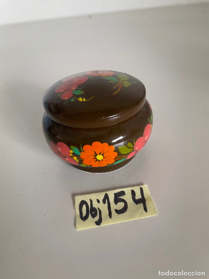 Antig&uuml;edades: Pastillero de madera - Foto 1