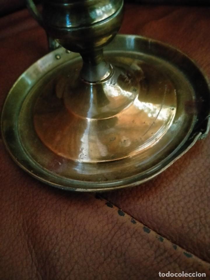 Antig&uuml;edades: PALMATORIA CANDELABRO BRONCE - Foto 3