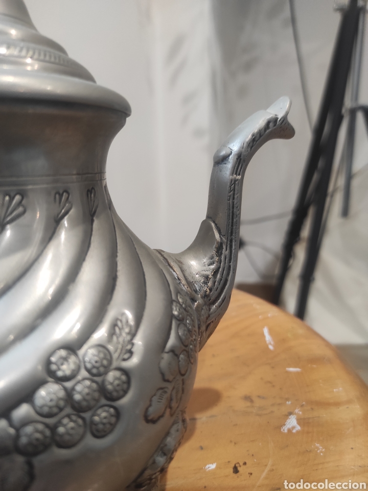 Antig&uuml;edades: ELABORADA TETERA DE LA MARCA SADF, DETALE DE UVAS - Foto 5