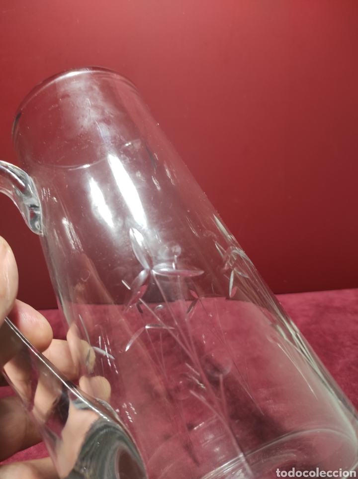 Antig&uuml;edades: Jarra cristal labrado - Foto 2