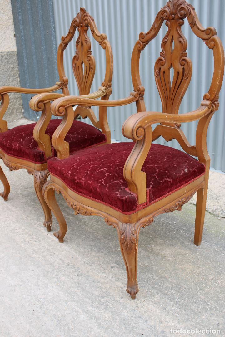 Antig&uuml;edades: pareja de sillones antiguos - Foto 4
