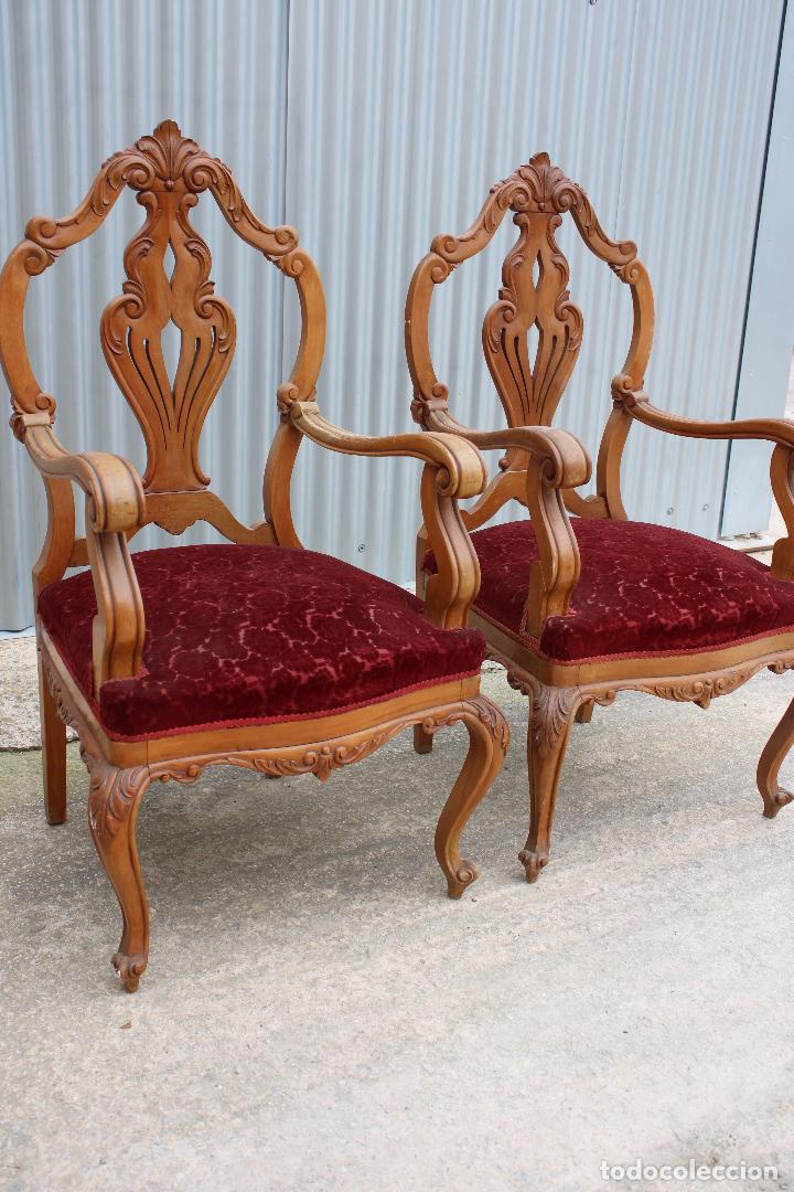 Antig&uuml;edades: pareja de sillones antiguos - Foto 6