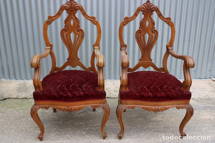 Antig&uuml;edades: pareja de sillones antiguos - Foto 1
